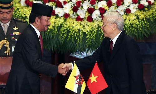 Phục vụ Hội đàm Việt Nam- Brunei trong chuyến thăm của Quốc vương Brunei Darussalam